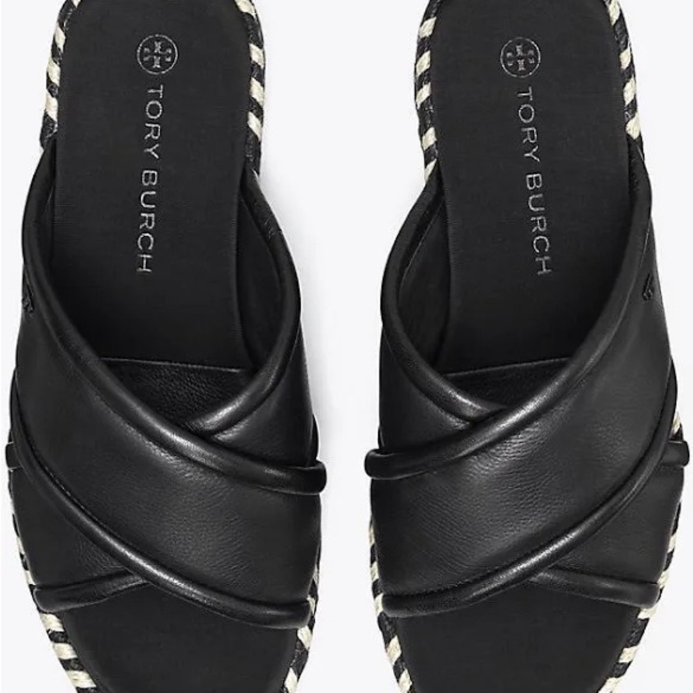 Tory Burch Black Espadrilles